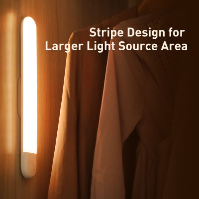 Baseus Under Cabinet Light PIR Motion Sensor Human Induction Cupboard Wardrobe Lamp Smart LED Closet Light For Kitchen Bedroom