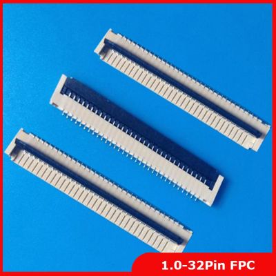 2pcs/lot FPC FFC flat cable connector socket 32pin 1.0mm Pitch for Laptop keyboard interface