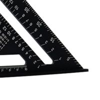 Triangle Ruler 7inch Aluminum Alloy Angle Protractor Speed Metric Square Measuring Ruler For Building Framing Tools Gauges