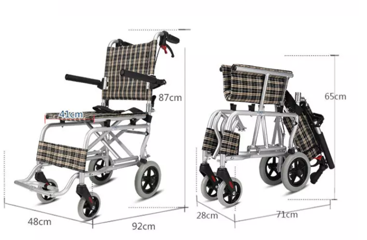 รถเข็นผู้สูงอายุ-มี-อย-น้ำหนักเบา-รถเข็นคนชรา-รถเข็นผู้พิการ-wheelchair-วีลแชร์-อลูมิเนียม-รุ่น-9003