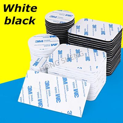 ❅❇ 100pcs Super Strong double sided tape Black white Self Adhesive Foam Sticky decoration sponge fixed high viscosity adhesive