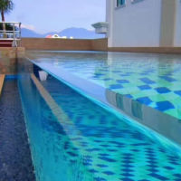 acrylic swimming pool transparent customized swimming pool supplies