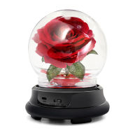 Christmas Rose Gift Decorations Rose Flowers, Artificial Flower Rose Gift Led Light String on Preserved Rose Unique Gift for Her