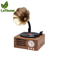 Leflame แบบพกพา Retro Mini วิทยุ Fm ลำโพงที่รองรับบลูทูธ Mp3เครื่องเล่นเพลงพร้อมไมโครโฟนรองรับการ์ด Tf/aux