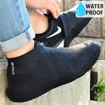 Waterproof Shoes Cover Silicone Non-Slip Men Rain Boots Shoes Protectors Kit 