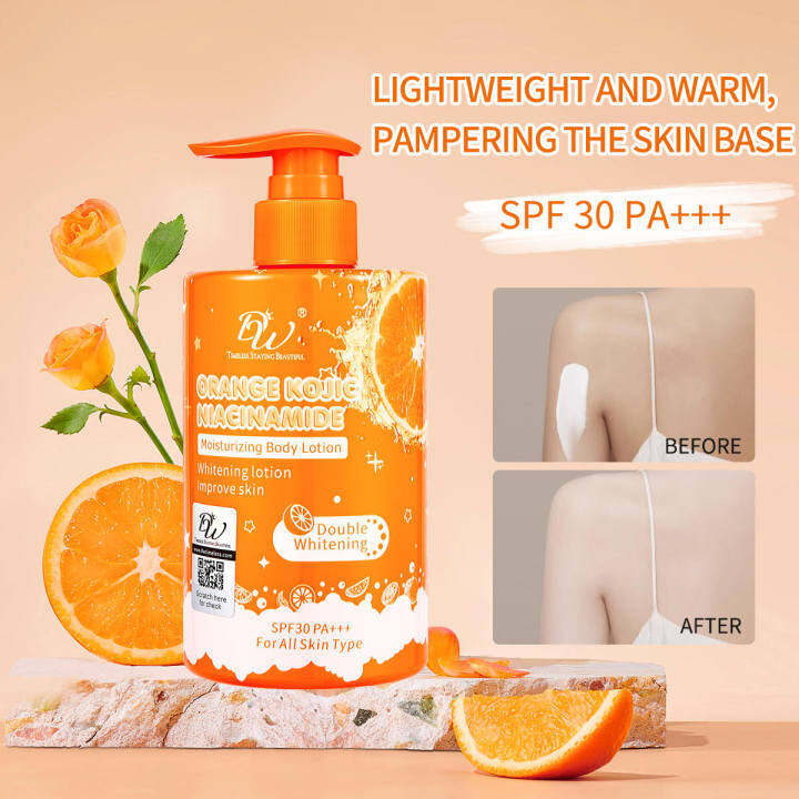 Bigpromotion DW Orange Kojie NIACINAMIDE SPF30 PA++++ Moisturizing Body