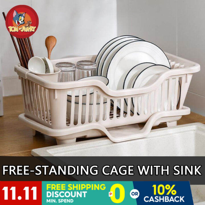 Household kitchen drain dish rack countertop cupboard drain rack