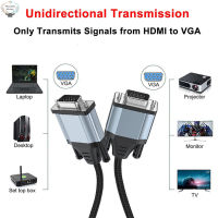 HK สาย Vga Hdmi-เข้ากันได้กับสาย Vga ตัวผู้-การเชื่อมต่อชายสำหรับสายวิดีโอคอมพิวเตอร์โน๊ตบุ๊คจอทีวี