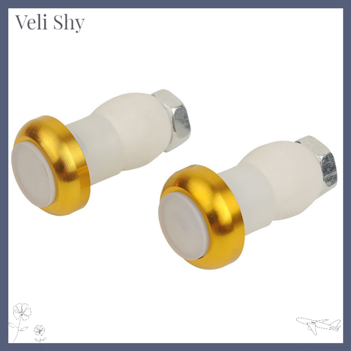 veli-shy-ไฟเลี้ยวจักรยานเพื่อความปลอดภัย2ชิ้นแฮนด์ปลั๊กท้ายไฟ-led-สีแดงหลอดไฟ