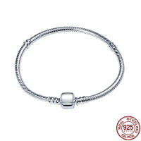 Hot Classic Series 100 925Sterling Silver Bracelet For Suitable For Ladies Original Beads&amp;Charms Women Fashion Jewelry Gift