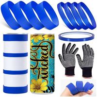 Silicone Bands for Sublimation Tumbler,2 Sizes Tight-Fitting,Prevent Ghosting Sublimation Paper Holder for 20 Oz Cups