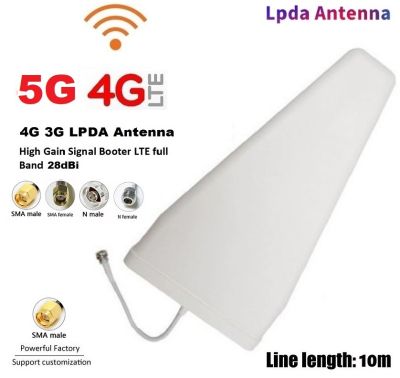 เสาอากาศ 28dBi Signal Booster 5G 4G 3G SMA Port Router Antenna for booster signal High Gain LPDA Antenna