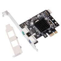 ประสิทธิภาพสูง CV PCIE To PS 2 Dual-Port Ps/ 2 Riser Card สำหรับ W ฮีทซิงค์สำหรับเมาส์คีย์บอร์ด PCI-E PS 2 USB Expansion