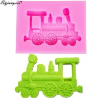 Byjunyeor M383 DIY Train UV Resin Silicone Mold Fondant Chocolate Candy Lollipop Crystal Epoxy Soft Clay Bake Tools Bread Cake  Cookie Accessories