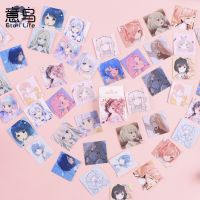 46 Pcs Kawaii Cartoon Japanese School Girls Decoration Album Planner Stickers Scrapbooking Diary Sticky Paper Flakes