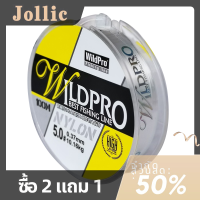 Jollic สายเบ็ดตกปลาผ้าไหมสายไนลอนใส100เมตร, สายเบ็ดตกปลาจากไต้หวัน