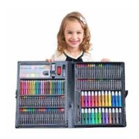 [Old A Hardware] Js สีชุดระบายสี168ชิ้นปากกาน้ำภาพวาดศิลปะภาพวาดดินสอสีสำหรับเครื่องมือสำหรับเด็ก