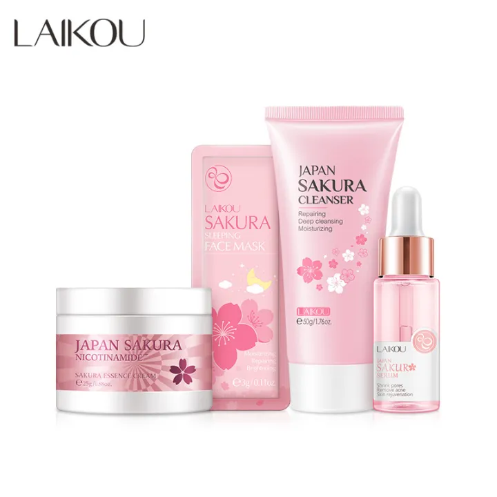 Laikou Brilliant Skin Rejuvenating Set Auntictic Japan Sakura Skin Care ...