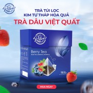 Trà Túi Lọc Kim Tự Tháp Dâu Việt Quất ROFFESCO Hộp 15 Gói