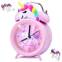 【YF】❂卍  Pink Unicorn Kids Alarm with Backlight Desk Decoration Будильник Kid Gifts reveil enfant