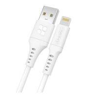 CHARGER CABLE (สายชาร์จ) PROMATE USB-A TO LIGHTNING POWERLINK-AI120 1.2 METER (WHITE)