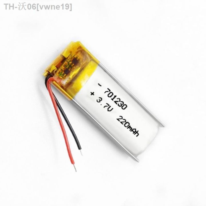 3-7v-220mah-lipo-battery-701230-lithium-polymer-battery-cells-for-for-mp3-headphone-pad-dvd-bluetooth-camera-airpods-pro-hot-sell-vwne19