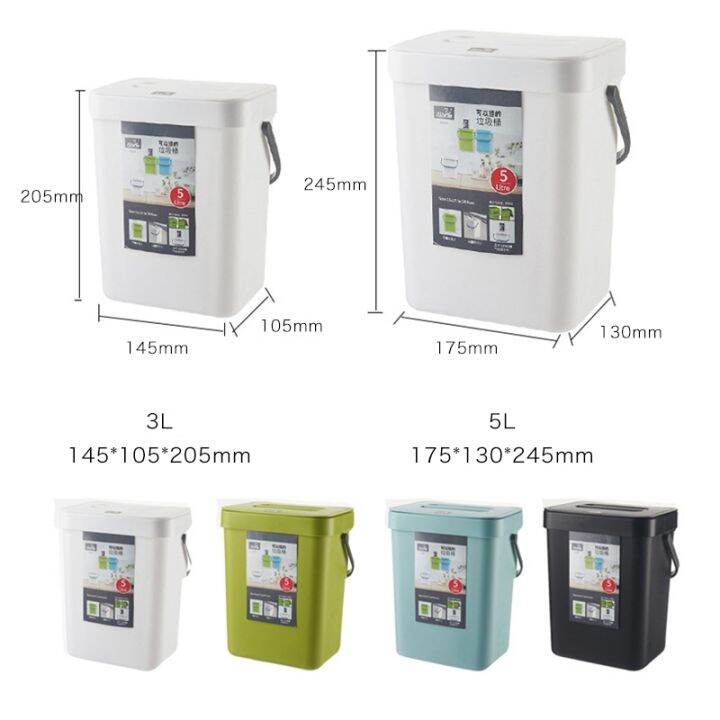 hot-dt-hanging-trash-can-wall-mounted-waste-bin-room-door-garbage-car-storage