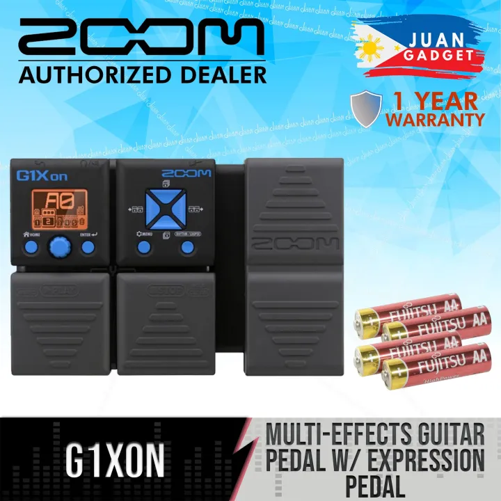 Zoom G1Xon MultiEffects Guitar Pedal with Expression Pedal JG