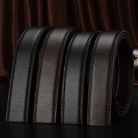 nd No Buckle 3.0cm Wide Genuine Leather Automatic Belt Body Strap Without Buckle Belts Men Good Quality Male Belts 3.5cm