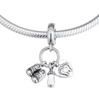 My Little Baby Dangle Fit Charm Bracelet 925 Sterling Silver Mother Day Jewellery New Birth Sign Charm Beads for Jewelry Making