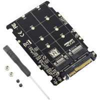 2 In 1 M.2 NVMe SATA U2PCB M.2 NVME SSD Key M Key B SSD ไปยัง U.2 SFF-8639อะแดปเตอร์ PCIe M2 Converter เดสก์ท็อปคอมพิวเตอร์อะไหล่