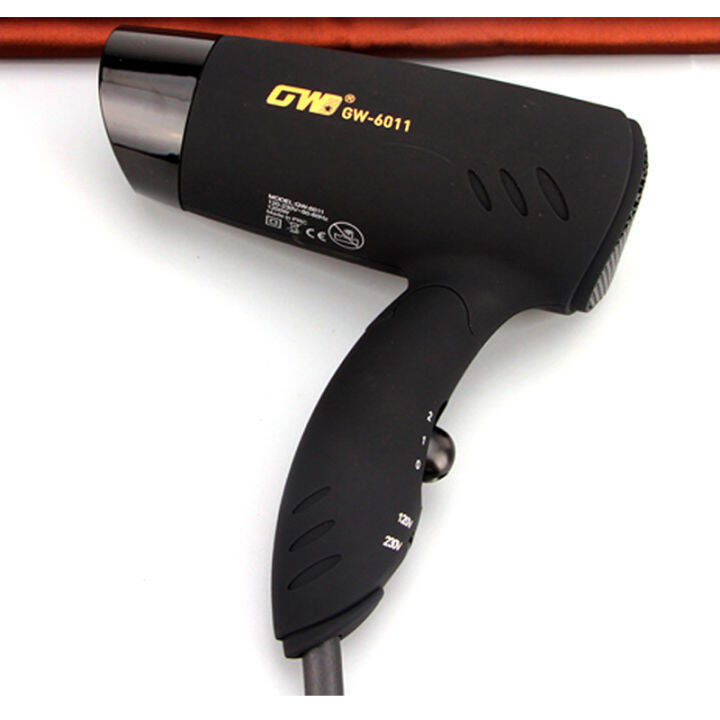 Dualvoltage hair dryer foldable 110V220 mini lowpower dormitory hair