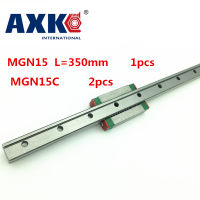 2021 Sale Axk Cnc Router Parts Linear Rail 1pc 15mm Width 350mm Mgn15 Linear Guide Rail + 2pc Mgn Mgn15c Blocks Carriage Cnc