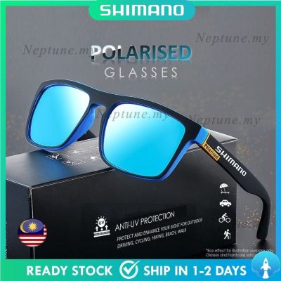 Shimano แว่นตากันแดดแบบโพลาไรซ์สำหรับผู้ชาย,เดินป่าตั้งแคมป์ขับรถตกปลากันแดดแบบคลาสสิกกีฬากลางแจ้ง UV400ขี่จักรยาน