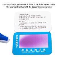 【Sleek】 10Pc PVC Anti-Blue Test แว่นตาทดสอบ Blue Detection Generator และ Temp