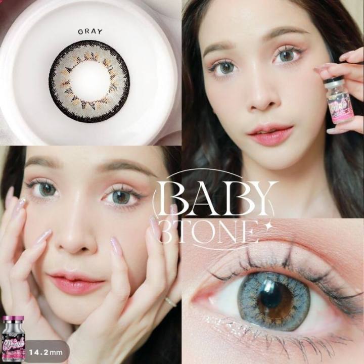 ขายดีที่1-มีค่าสายตา-wink-baby-3-tone-gray-brown-บิ๊กอาย-สุดปัง-คอนแทคเลนส์-รายเดือน-มีอย-แถมตลับฟรี-เลนส์นิ่ม-สวยปังมาก