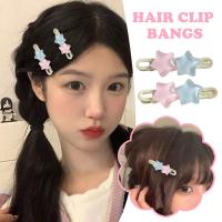 Sweet Star Hair Clips Cute Bangs Side Hair Clips For Girl Hairpin Accessory W9W8