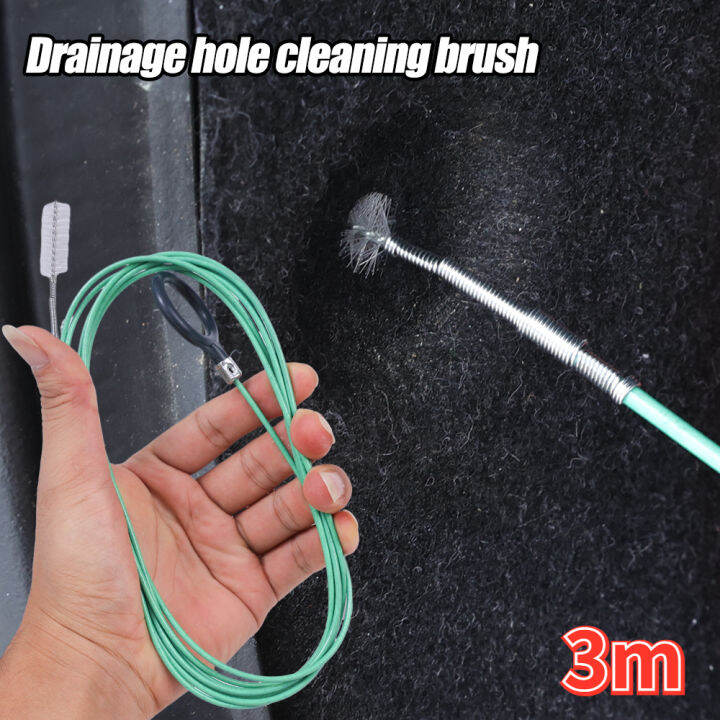 3M Flexible Car Drain Dredge Sunroof Cleaning Scrub Brush Tool Drainage