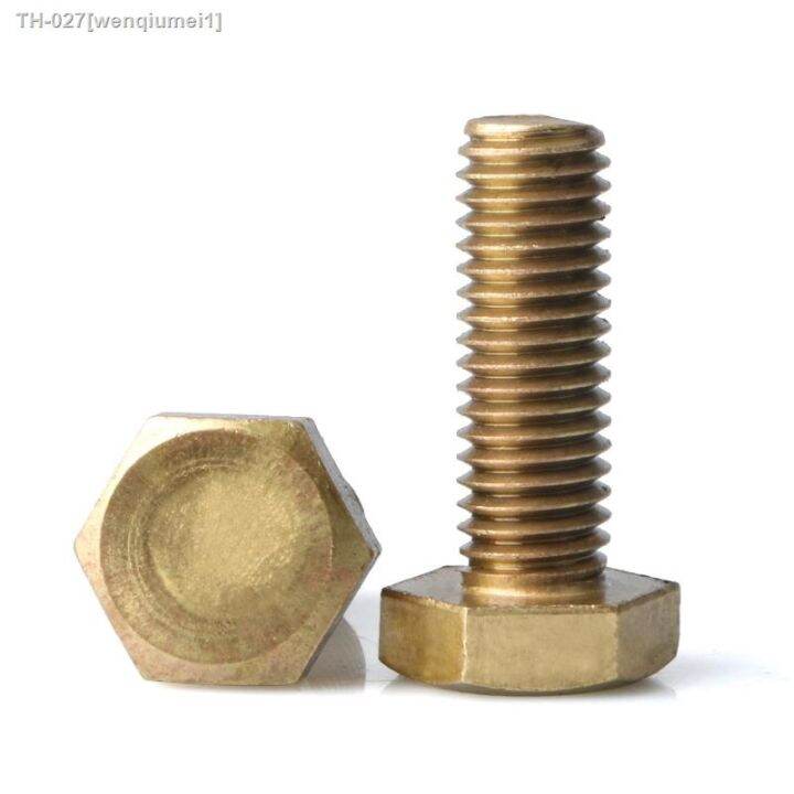 brass-hexagon-bolt-brass-hex-bolt-m4-m5-m6-m8-m10-brass-screw-metric-thread