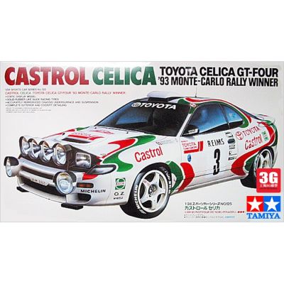 Tamiya 24125 1/24อุปกรณ์รถ Celica สี่93มอนติคาร์โลแรลลี่ผู้ชนะรถยนต์ของเล่นประกอบเองชุดสร้างโมเดล