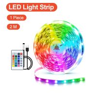 【cw】 RGB LED Light Strip Flexible Decorative Diode Lighting Chain Remote Control Bedroom Background TV Ribbon USB Decorative Lighting 【hot】