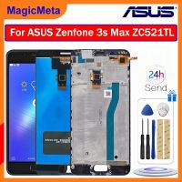 MagicMeta หน้าจอ LCD ต้นฉบับสำหรับ ASUS Zenfone 3S Max ZC521TL จอแสดงผลดิจิตอลหน้าจอสัมผัสแทนการประกอบสำหรับ ASUS Zenfone 3S Max จอแสดงหน้าจอ ZC521TL พร้อมดิจิไทเซอร์สัมผัสขอบจอสำหรับ Asus ZC521TL LCD