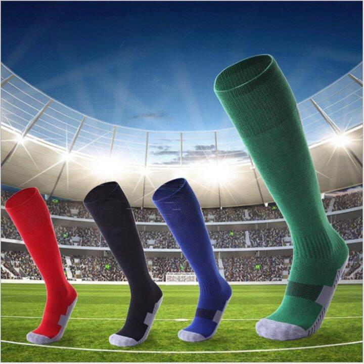 wholesale-1-pair-anti-slip-soccer-sports-socks-men-sock-football-knee-above-long-socks