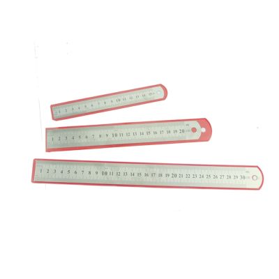 SWORDFISH Stainless Steel Straight Ruler Metal Ruler 15/20/30cm Precision Double Sided Tool Office Stationery Drafting Supplies