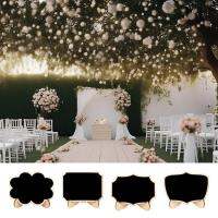 Wood Mini Blackboard 30pcs Reusable Blackboard Signs with Detachable Supports Home Decor Products for Parties Bars Weddings Retail Stores Cafeterias fashion