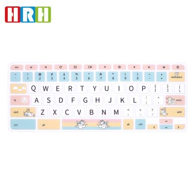 HRH Stylish Design Silicone Keyboard Covers Keypad Skin Protector Protective Film for Lenovo Chromebook C330 11.6" 2019/2018 Keyboard Accessories