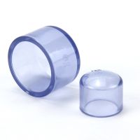 Transparent PVC Pipe End Cap Aquarium Fish Tank Garden Water Connectors UPVC Tube Plug Drinking Water Parts Inner Dia 20 63mm