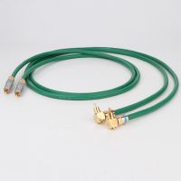 MCINTOSH 2328 Silver-Plated 6N OFC HIFI 90 Degree Elbow RCA To Male Audio   Plated Plugs Right Angled  Extension