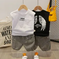 โปรโมชั่น : ของแท้ สไตล์ใหม่ ชุดเด็กชาย ฤดูร้อน เสื้อผ้าฤดูร้อนเด็กสไตล์ตะวันตก เสื้อกล้ามเด็กผู้ชาย สูทสองชิ้น มีสไตล์ หล่อ น่ารัก โปรโมชั่น : ของแท้ สไตล์ใหม่ ชุดเด็กชาย ฤดูร้อน เสื้อผ้าฤดูร้อนเด็กสไตล์ตะวันตก เสื้อกล้ามเด็กผู้ชาย สูทสองชิ้น มีสไตล์ หล่อ น่ารัก