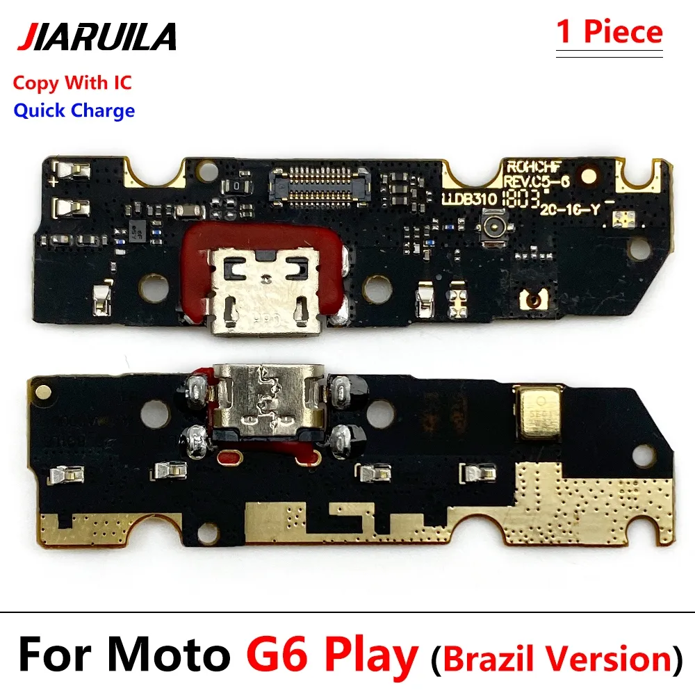 New For Moto G9 Power G8 Plus G7 Power Lite G6 Play USB Charger Board Port  Socket Dock Charging Ribbon Flex Cable Fast charging 